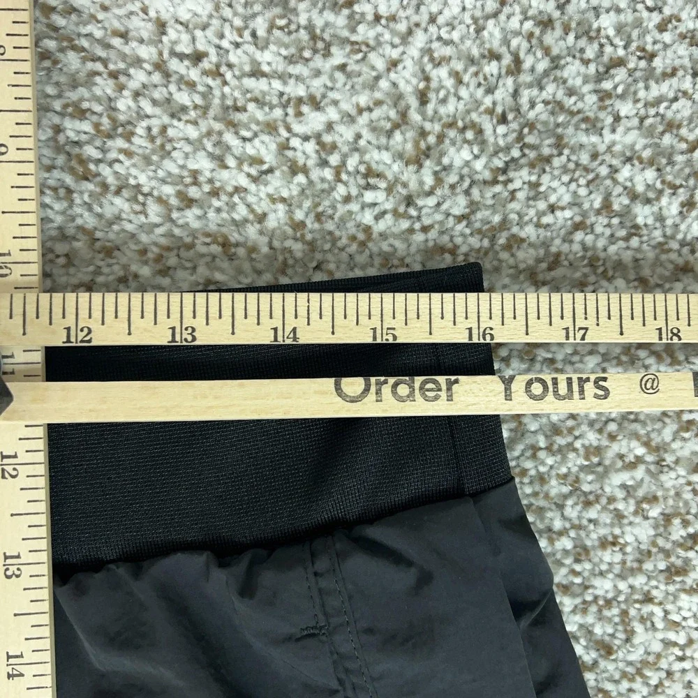 Nike Pants‎ Womens Large Black Nylon Track Straight Leg Gym Workout Sport Icon